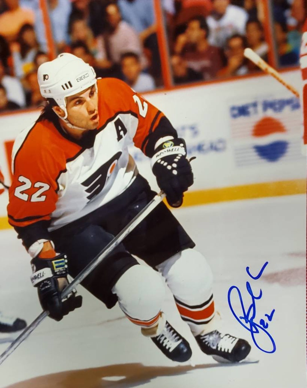 Rick Tocchet Autographed / Hand Signed Philadelphia Fly