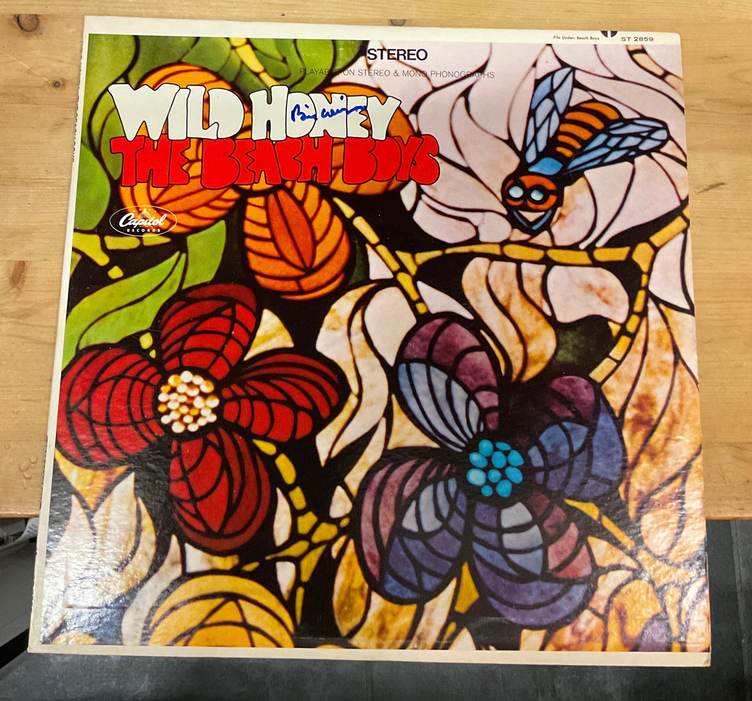 Wild Honey Album: Beach Boys Autographed by Brian Wilson (LOA) - Etsy