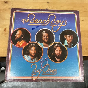The Beach Boys 15 Big Ones Autographed Album Beach Boys Hand Signed by Brian Wilson in Blue Ink w/ LOA