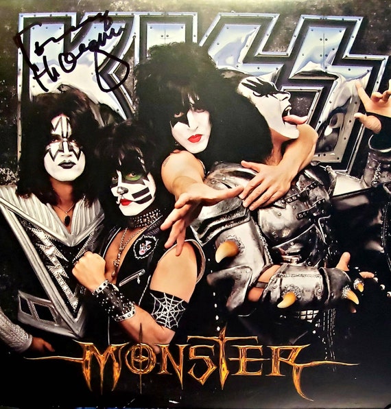 売れ筋・人気アイテム 商品 KISS「モンスター」レコードスリーブ、トミー・セイヤーによる黒 ミュージシャン