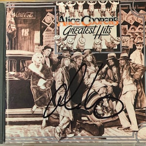 Alice Cooper Greatest Hits CD handsigniert signiert von Alice Cooper in Black Ink W / LOA
