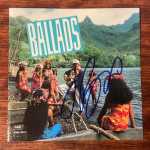 Jimmy Buffett &quot;Ballads&quot; CD Album Cover - No CD - Hand Signed Autographed by Jimmy Buffett In Blue Ink w/ LOA