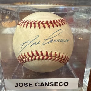 Jose Canseco  lHand-Signed Autographed Official Rawlings American League Baseball Ball w/ LOA Hologram