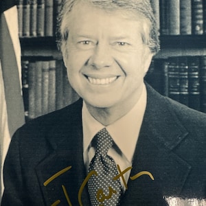 President Jimmy Carter Hand Signed Autographed 8.5&quot;x11&quot; photo  w/ LOA