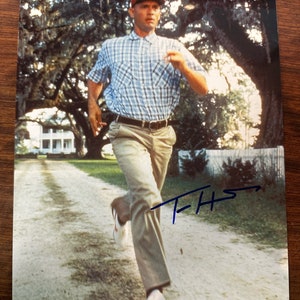 Tom Hanks Forrest Gump 8.5x11&quot; Photograph Hand Signed Autograph In Blue Sharpie w/ LOA