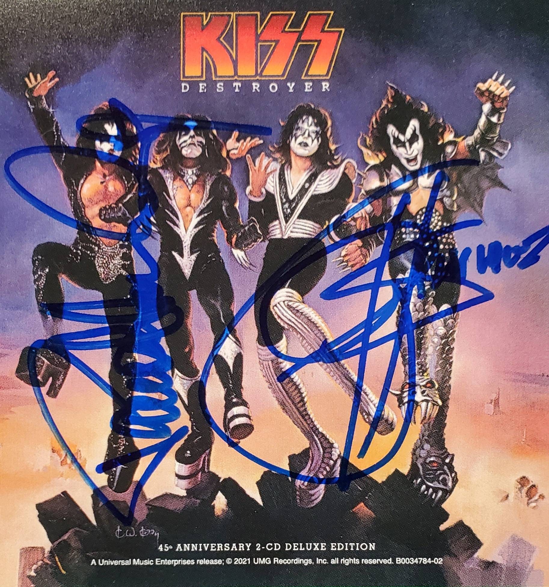 KISS サイン入り LP DESTROYER 再生確認済 Kiss - Destroyer LP (Used - Japanese Pressing) – Cromulent