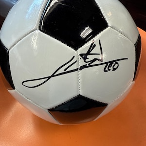 Lionel Leo Messi Hand Signed Autographed 32 Panel Soccer Ball with LOA and Hologram