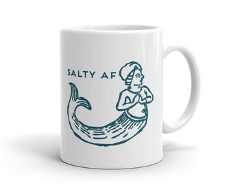 Funny millennial mermaid mug