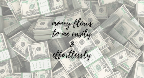 Money Affirmation Digital Download Desktop Wallpaper - Etsy