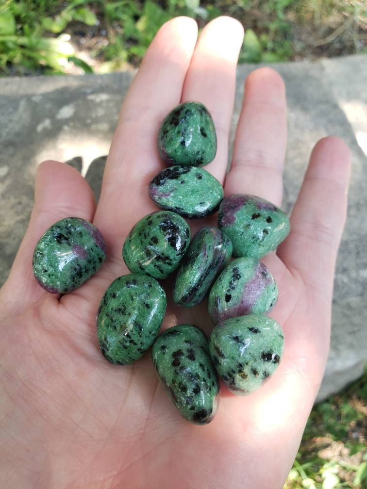 Ruby in Zoisite Etsy