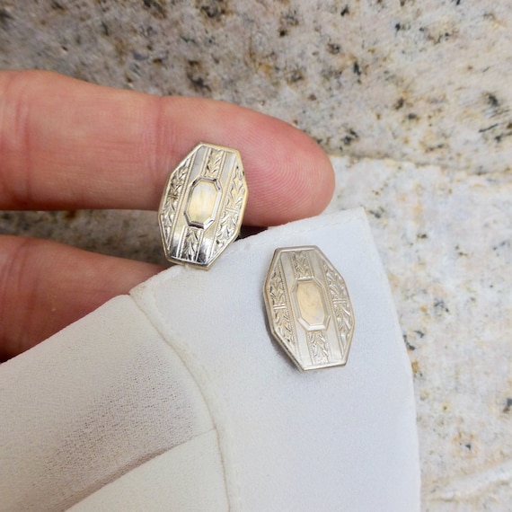 Art Deco Cuff Links, Antique Cuff Links, Art Deco