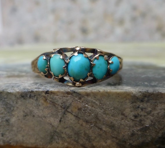 1868 Birmingham Victorian Turquoise Band, Victoria