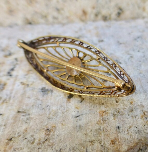 Gold brooch pin for dress sale