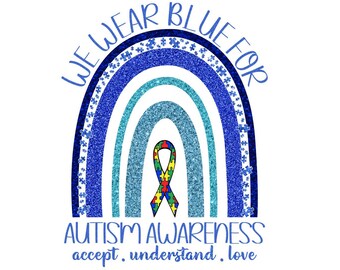 Download Autism Rainbow Svg Etsy