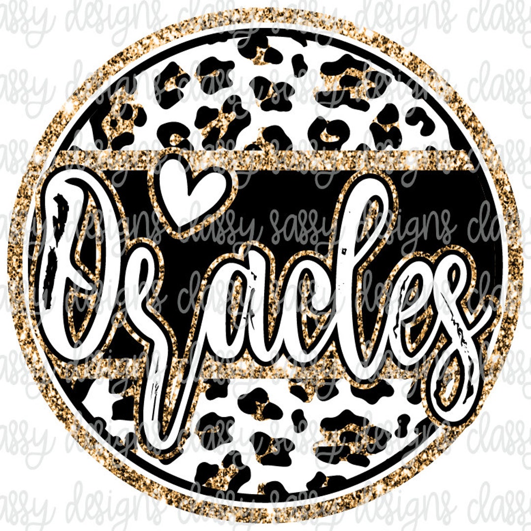 Warriors Gold School Mascot Leopard Cheetah Animal Print Svg 