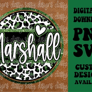 Marshall Green Glitter Schulmaskottchen, Schulgeist png, Sport png, PNG INSTANT DOWNLOAD Sublimation, Dtf, Print and Cut