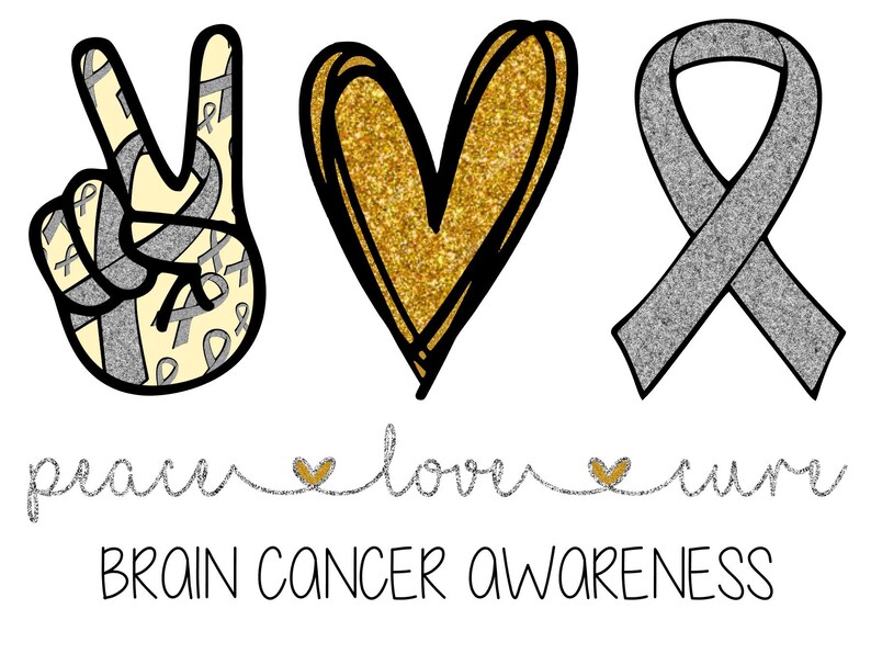 Brain Cancer Awareness Ribbon SVG INSTANT DOWNLOAD Cut File | Etsy