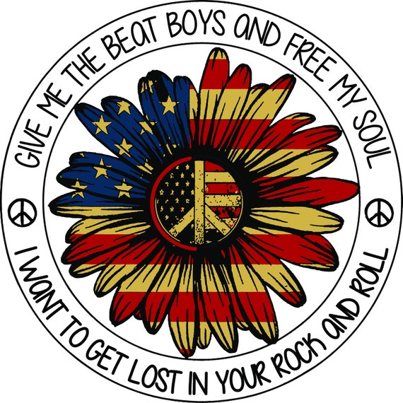 Give Me the Beat Boys and Free My Soul Sunflower Peace PNG - Etsy