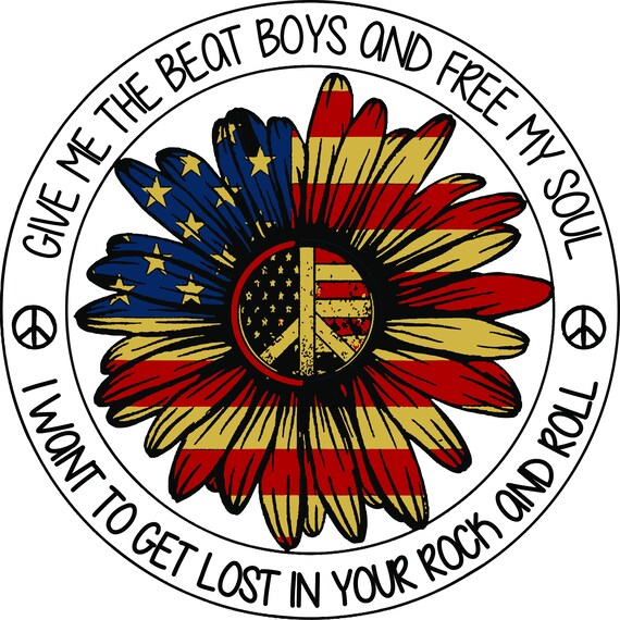 Give me the beat boys and free my soul sunflower peace png etsy