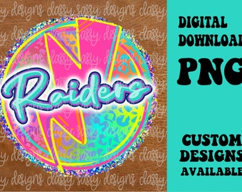 Raiders School Mascot, School Spirit png, Sports png, PNG INSTANT DOWNLOAD Sublimation, Dtf, Print and Cut