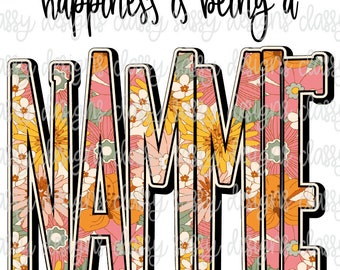 Happiness is Being a Nammie Mother's Day Svg PNG INSTANT DOWNLOAD Print and Cut File Silhouette Cricut Sublimation