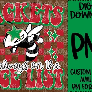 Jassen staan altijd op de mooie lijst, kerstmascotte, png INSTANT DOWNLOAD Print en knip bestand silhouet Cricut sublimatie Dtf