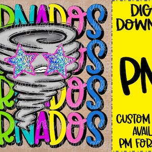 Tornados School Mascot, Mascot Stars, Preppy Mascot, School Spirit png, Sports png, PNG INSTANT DOWNLOAD Sublimation, Dtf, Print and Cut