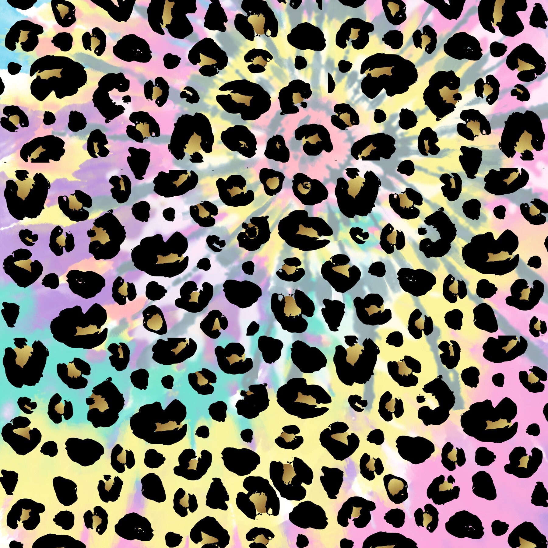 Pastel Leopard Cheetah Tie Dye Digital Paper INSTANT DOWNLOAD Etsy
