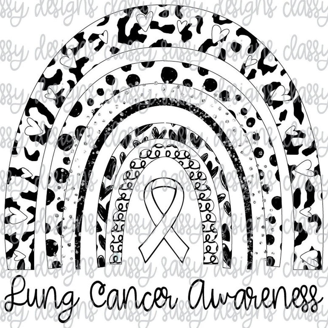 Lung Cancer Awareness Ribbon Svg PNG INSTANT DOWNLOAD Cut File - Etsy