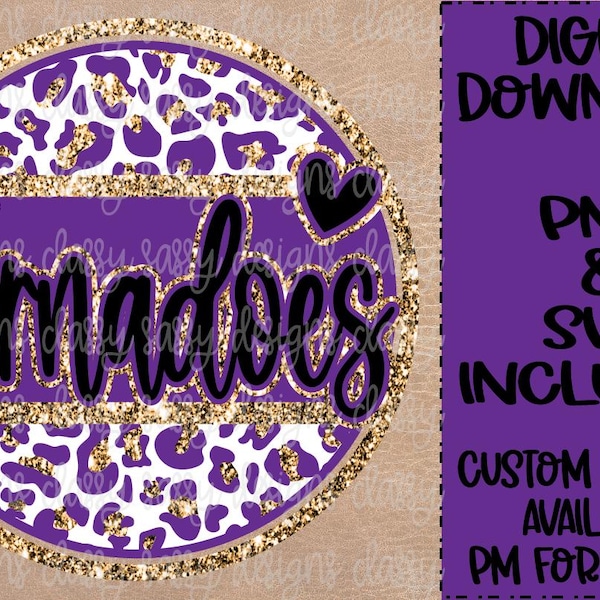 Tornadoes Purple and Gold Glitter School Mascot, School Spirit png, Sports png, Svg PNG INSTANT DOWNLOAD Sublimation, Dtf, Print and Cut