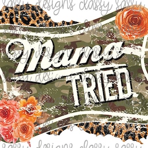 Mamá probado camo leopardo guepardo animal print Grunge Día de la Madre PNG DESCARGA INSTANTÁNEA Impresión y corte Archivo Silueta Cricut Sublimación