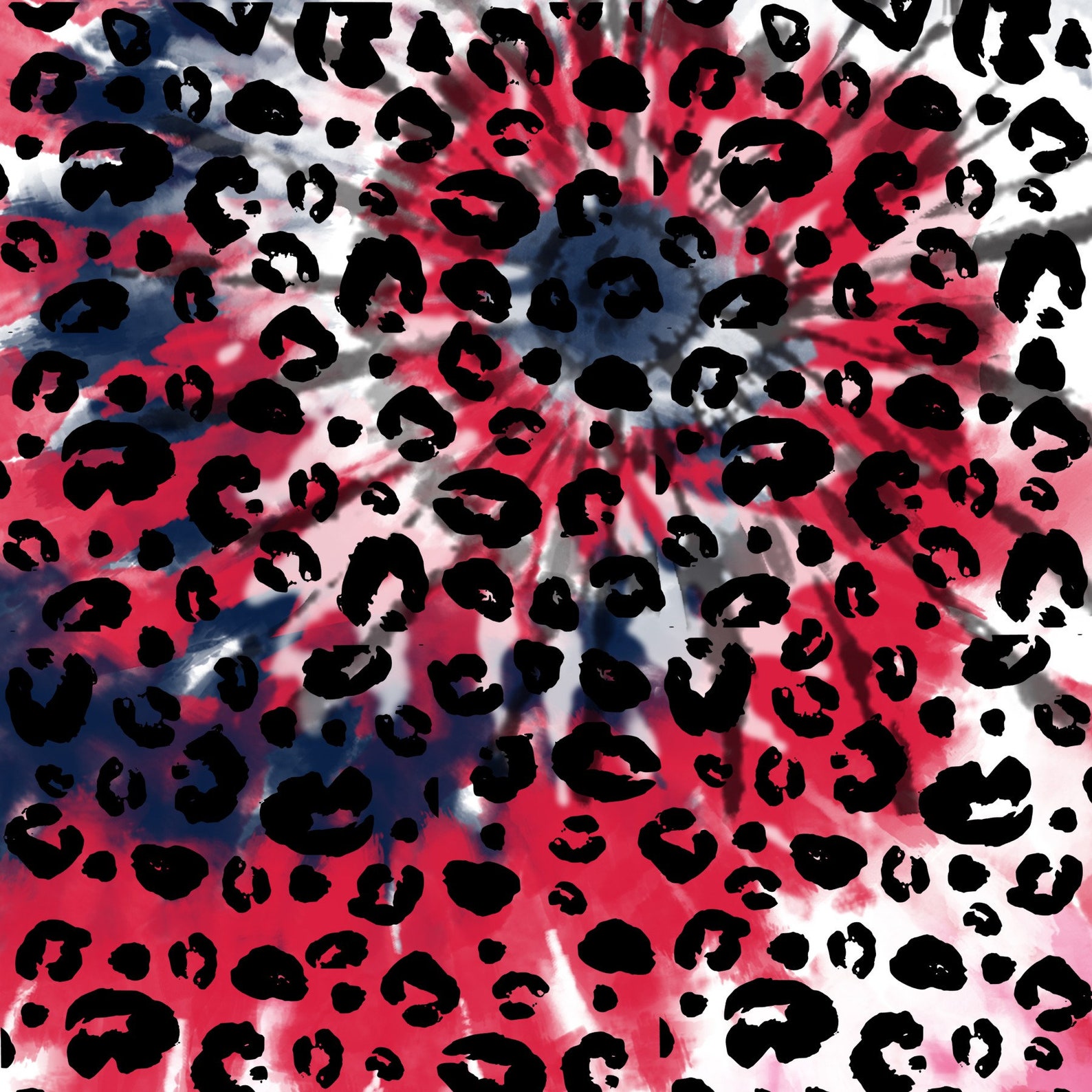 American Flag Red White Blue Leopard Cheetah Tie Dye Digital | Etsy
