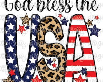 God Bless The USA, 4th of July Family png, Flag, Patriotic Png, 4th of July Family Shirt, Png INSTANT DOWNLOAD Silhouette Cricut Sublimation