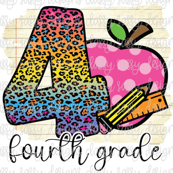 Back to School 5th Fifth Grade First Day Cheetah Leopard Print Flowers Sublimation Transfer Ready to Press Back to School 5th Fifth Grade First Day Cheetah Leopard Print Flowers Sublimation Transfer Ready to Press