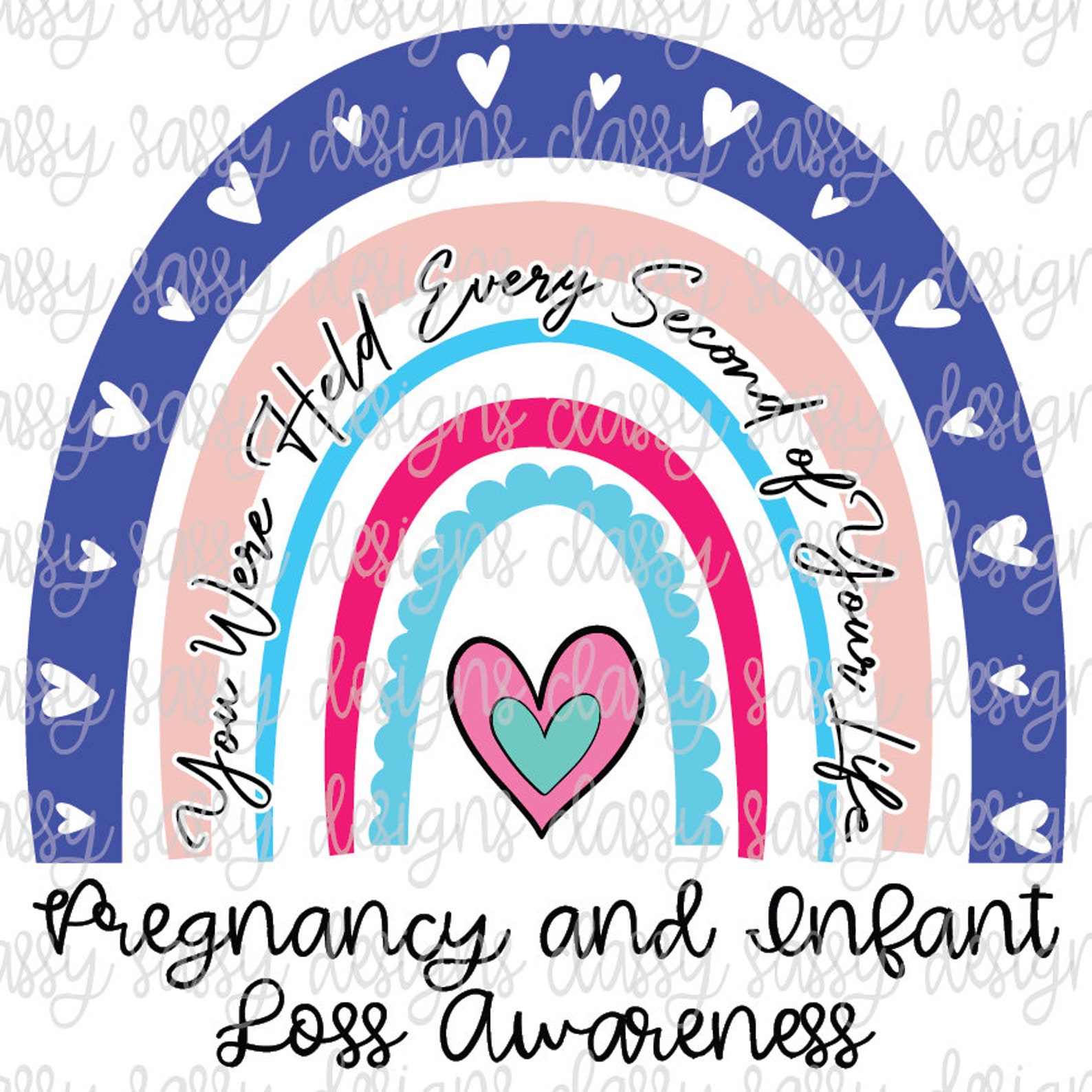 Pregnancy and Infant Loss Awareness Rainbow Svg PNG INSTANT Etsy Canada