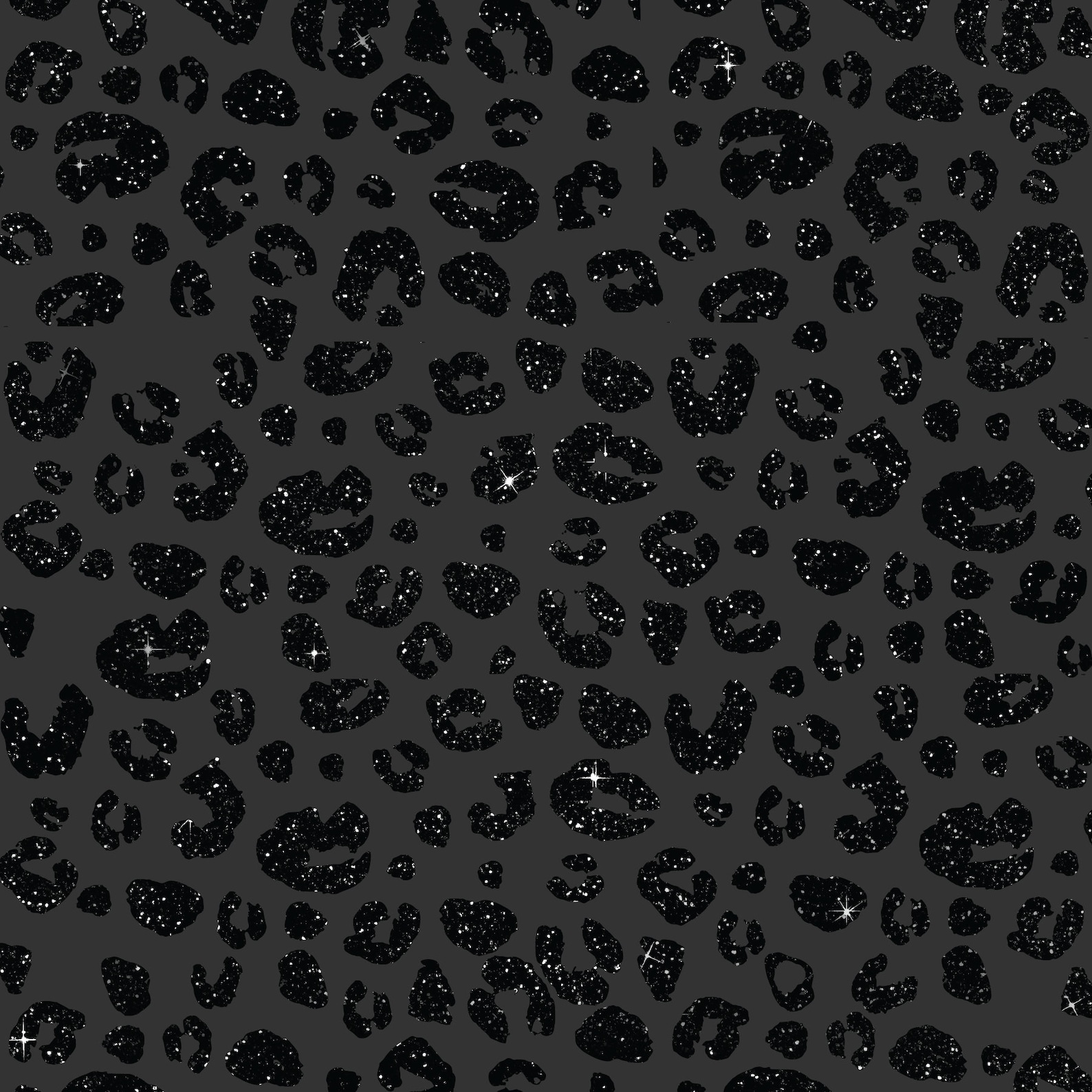 Black Glitter Leopard Print Digital Paper (instant Download) - Etsy