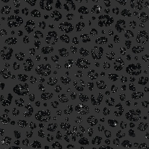 Nero opaco Glitter Leopard Cheetah Digital Paper Background INSTANT DOWNLOAD Stampa e taglia file Silhouette Cricut Sublimazione