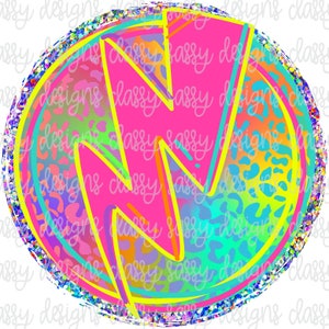 Neon Leopard Lightning Bolt Glitter Background Digital Paper Background INSTANT DOWNLOAD Print and Cut File, Dtf, Sublimation