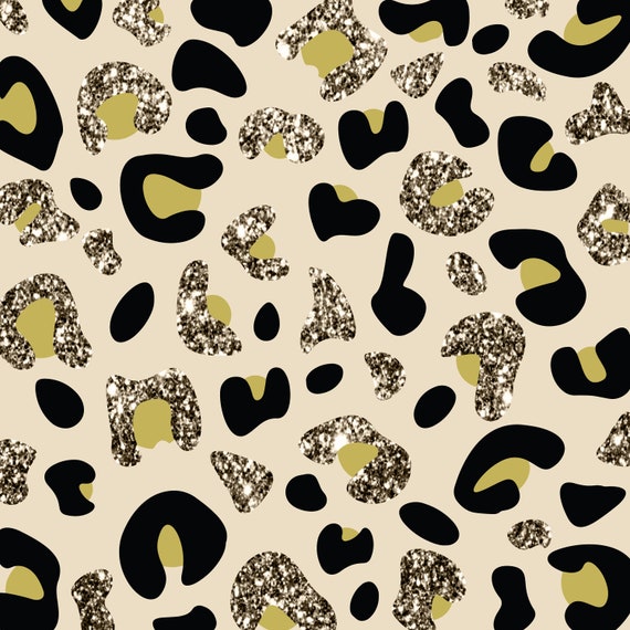 Glitter Leopard Cheetah Digital Paper Background INSTANT | Etsy