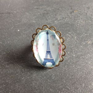 bague vintage Paris mon Amour image 1