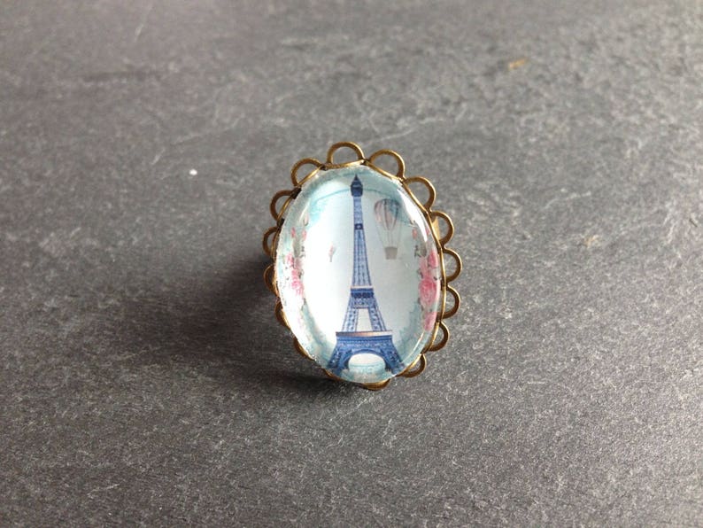 bague vintage Paris mon Amour image 1