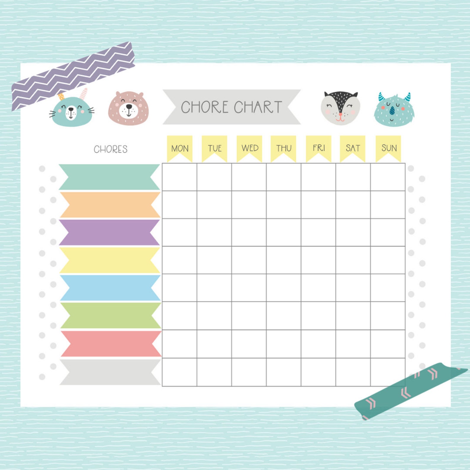 Etsy&rsquo;s Weekly Chore Chart