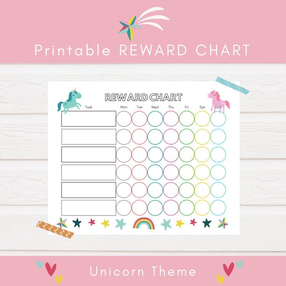 Printable Unicorn Reward Chart