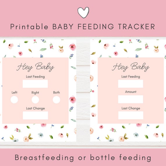 Bottle Feeding Chart Printable