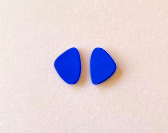 Blauwe Stud Oorbellen, kobaltblauwe moderne minimalistische oorbellen, cadeau voor haar