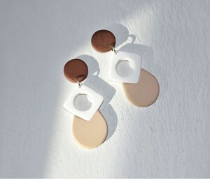 Kit 5 Emporte-pièces Formes Géométriques Pour Boucles D'oreilles En Pâte Polymère - Coupe Fine 0.2mm