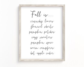 fall printable art, autumn printable, fall printable, fall wall art, fall decor, autumn sign, fall print, fall sign