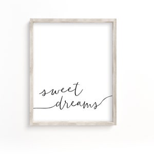 sweet dreams printable, nursery decor, nursery art, sweet dreams sign, nursery printable, DIY Printable up to 24x36