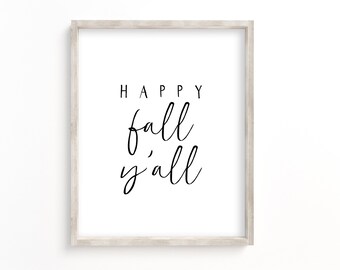Happy Fall Yall Sign - Etsy