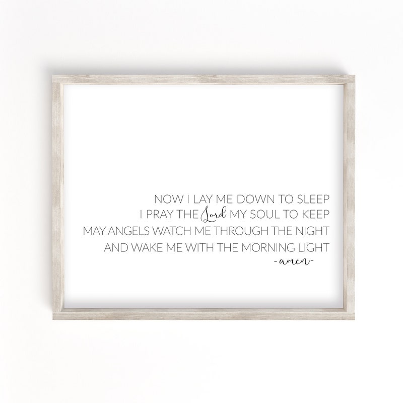 Lay Me Down to Sleep Etsy